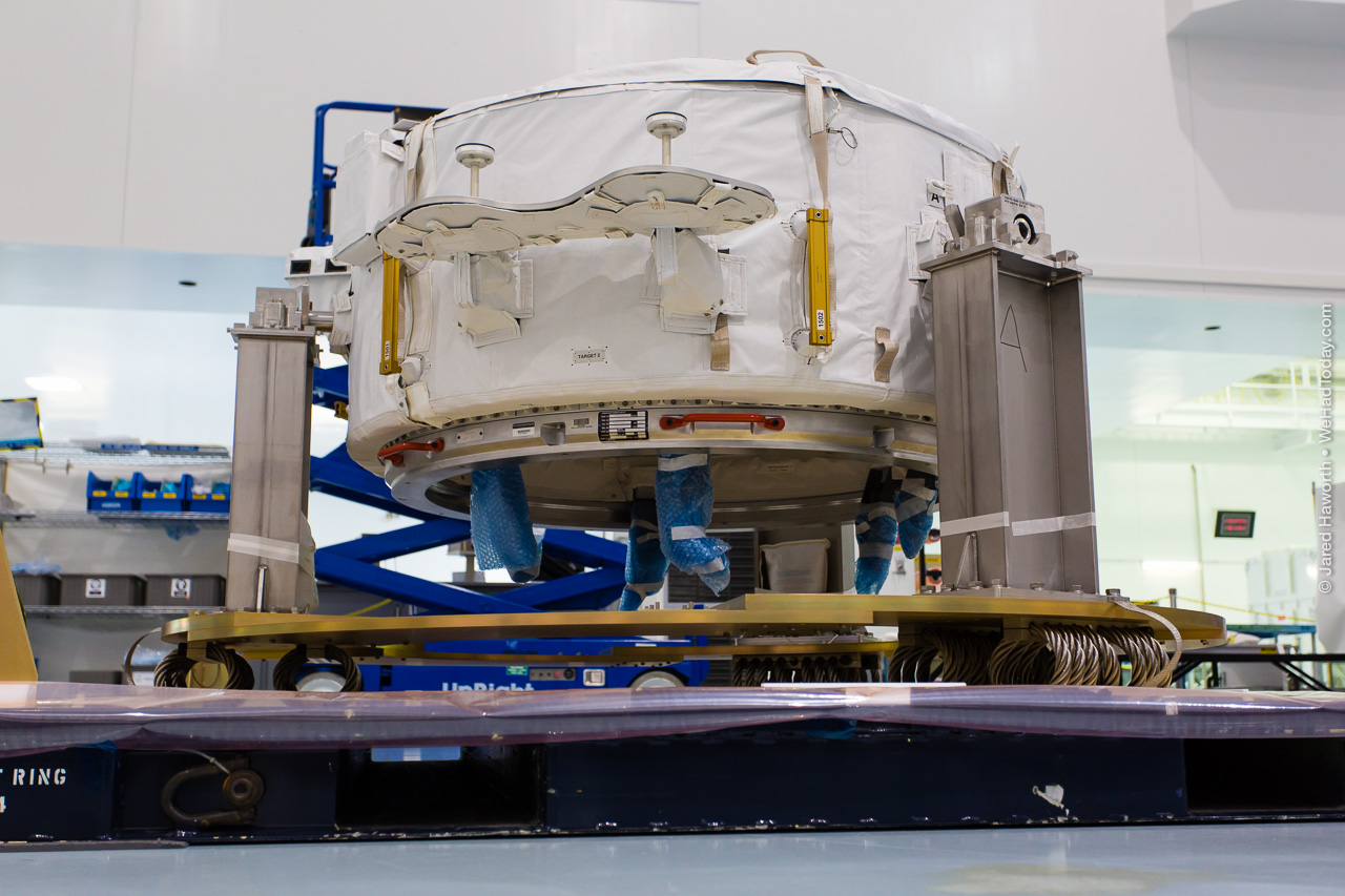 This docking adapter was scheduled for flight on CRS-9 in December -- it's twin was destroyed in the CRS-7 explosion on June 28, 2015