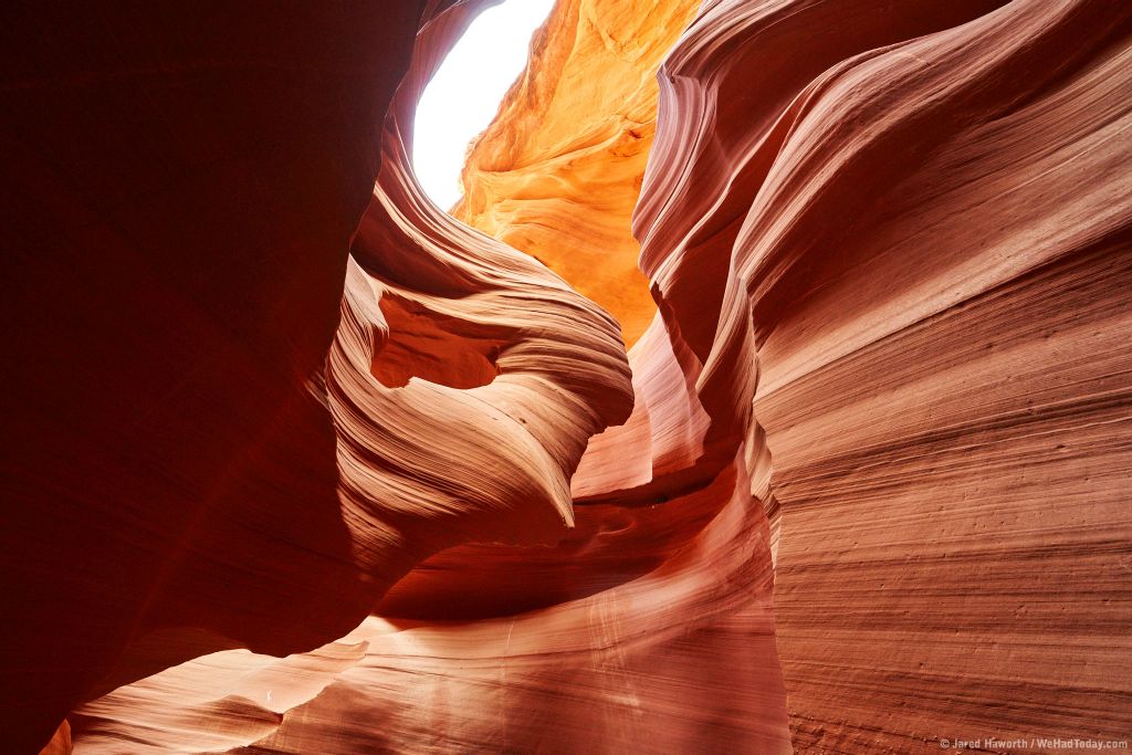 One of the stunning anthropomorphic features of Antelope Canyon