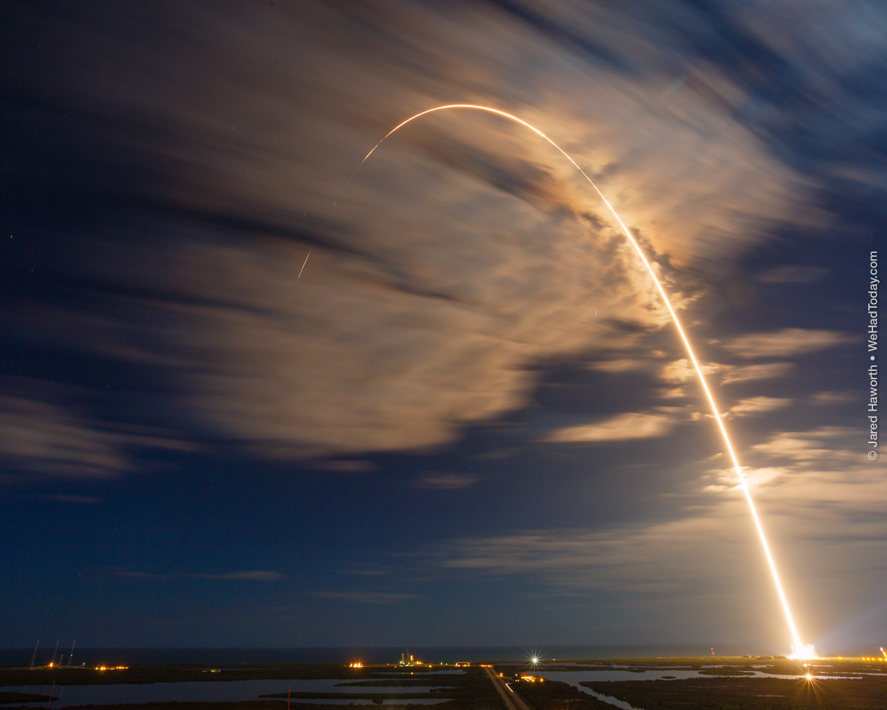 Three minutes of flight of the Atlas V 401 carrying Cygnus to the International Space Station