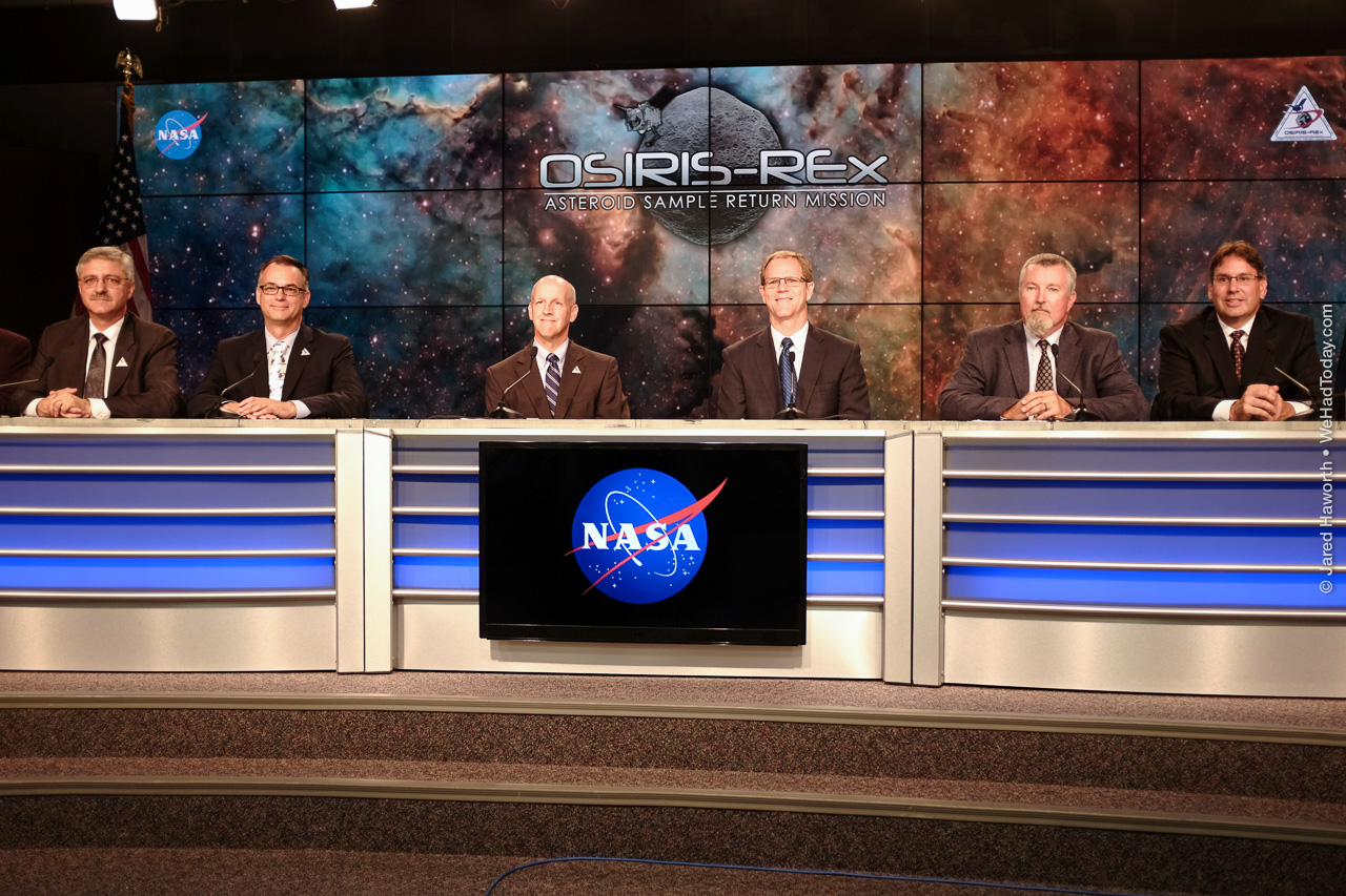 Representatives from NASA, University of Arizona, United Launch Alliance and Lockheed Martin discuss the upcoming OSIRIS-REx launch.